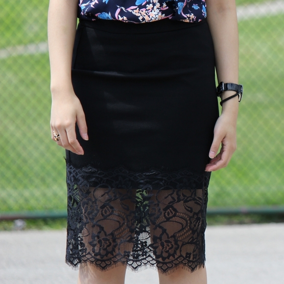 Zara black midi skirt - Picture 5 of 5